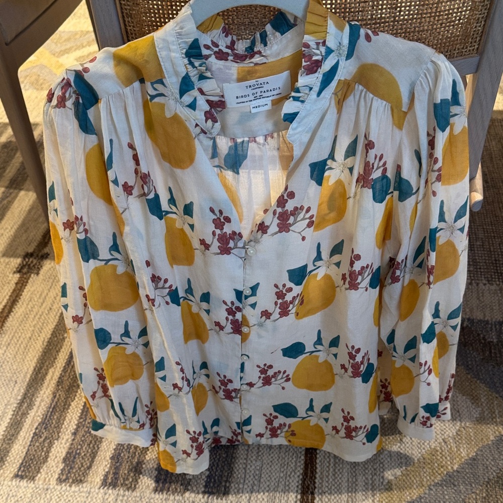 Trovata Multicolor Ruffled Blouse